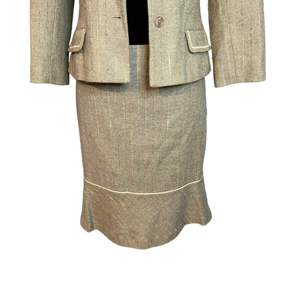 Halogen Skirt and Blazer Suit Womens Small Preppy Academia Minimalist Career - Picture 5 of 11